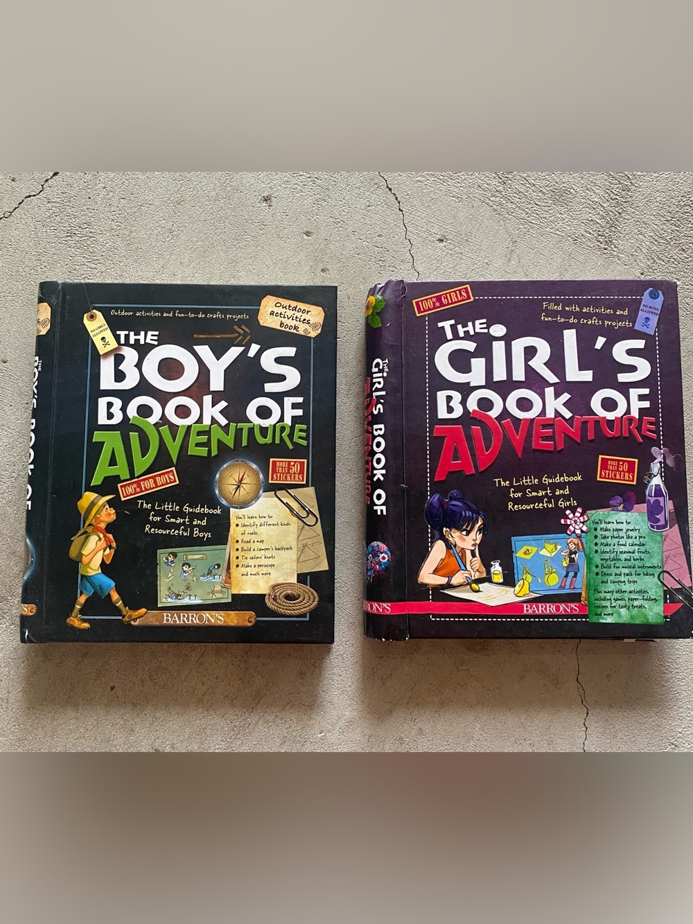 2 Book Bundle of The Boy's Book of Adventure / The Girl’s Book of Adventure